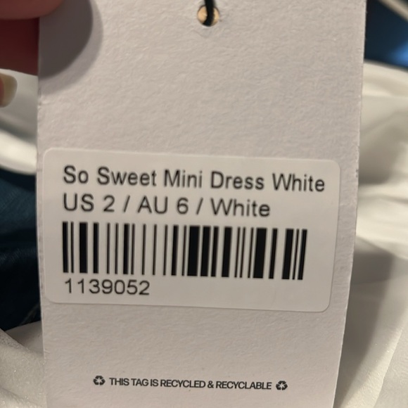 So Sweet Mini Dress -white - Picture 3 of 3